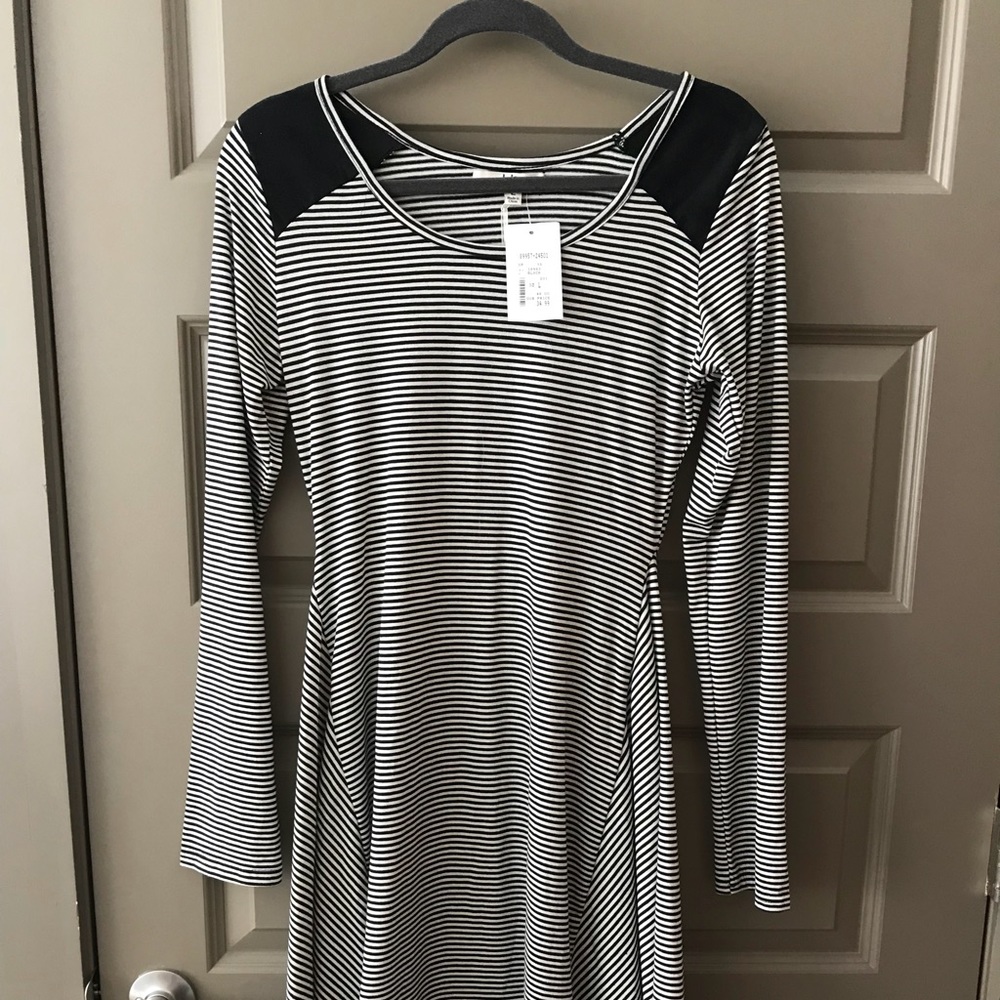 Black and White striped dress
